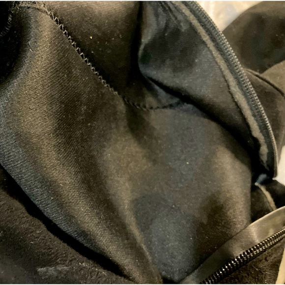 Knock-out Over Knee soft black suede zipup flats by Top Moda size7. Gently used. - Picture 14 of 15